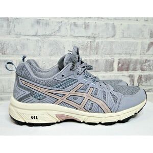 ASICS Gel-Venture 7 Mx Gray Pink Women Trail Running‎ Shoes 1012A627 Size 8